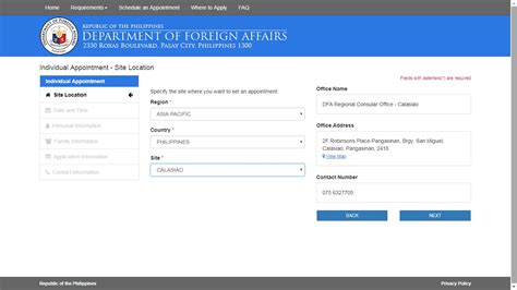 passport online appointment pangasinan